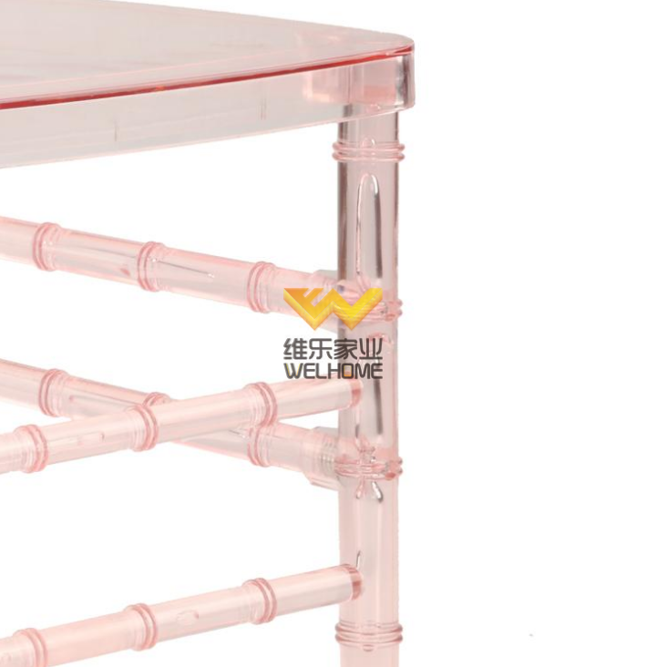 Hotsale Pink Plastic Chiavari Chair for wedding/events